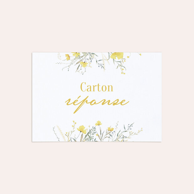 Réponse mariage - Ambiance printanière