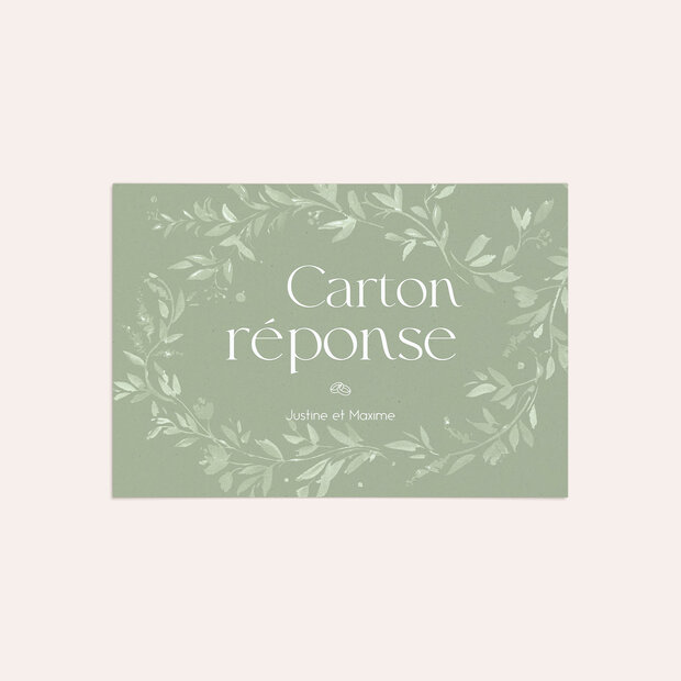 Réponse mariage - Écrin de verdure