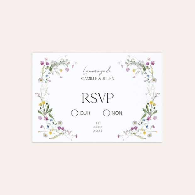 Réponse mariage - Diversité florale