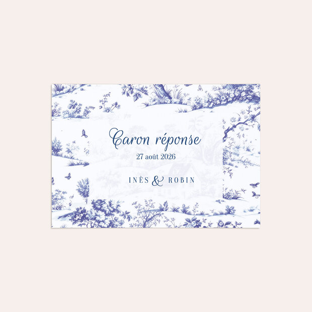 Réponse mariage - Toile de Jouy