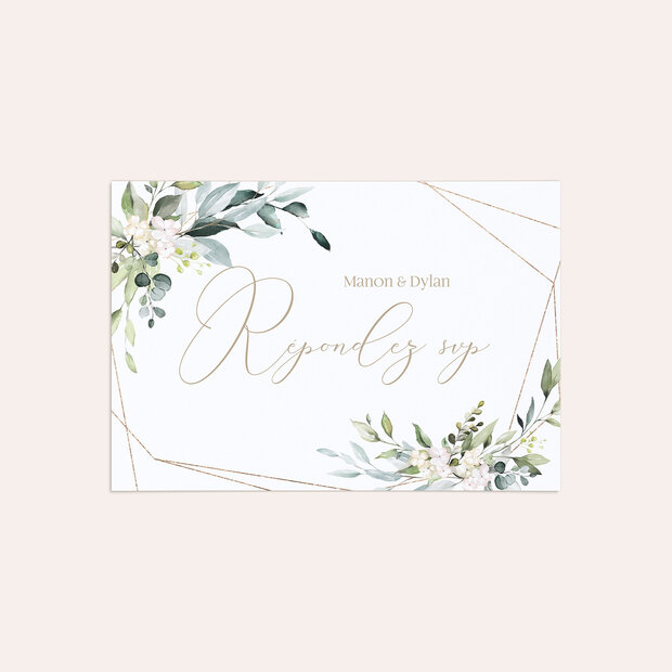 Réponse mariage - Floraux tendres