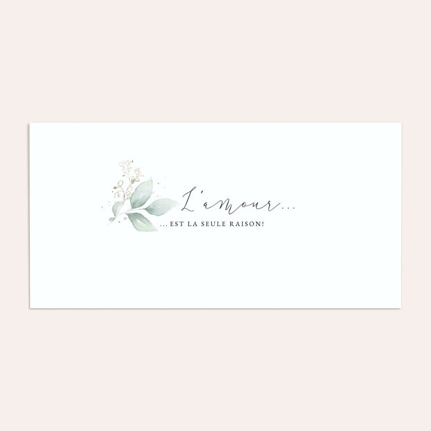 Enveloppe mariage - Bouquet de rêve