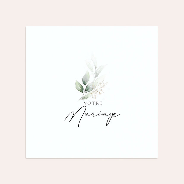 Enveloppe mariage - Élégance gracieuse