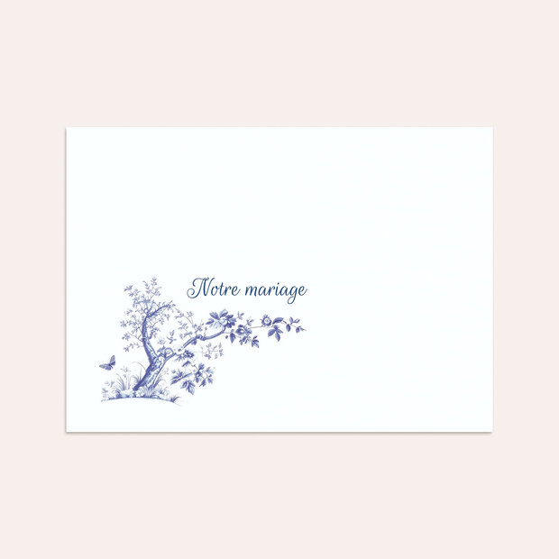 Enveloppe mariage - Toile de Jouy