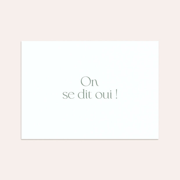 Enveloppe mariage - Écrin de verdure