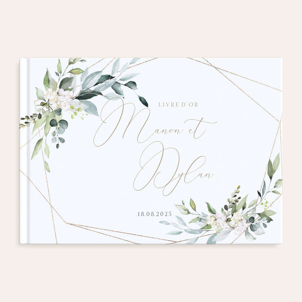 Livre d'or mariage - Floraux tendres