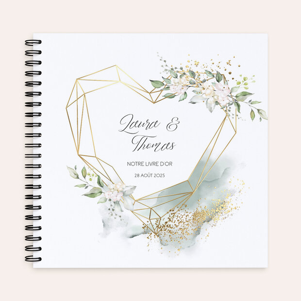 Livre d'Or mariage - Élégance chaleureuse