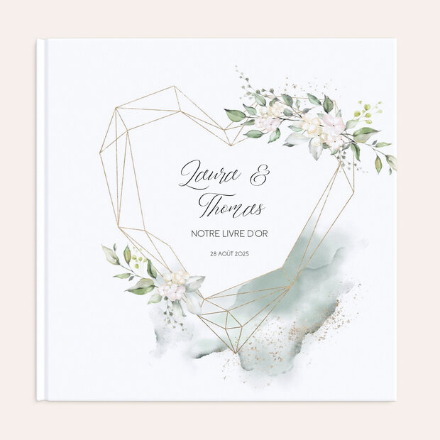 Livre d'or mariage - Élégance chaleureuse