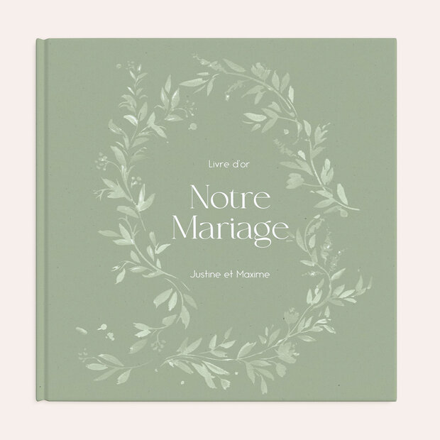 Livre d'or mariage - Écrin de verdure