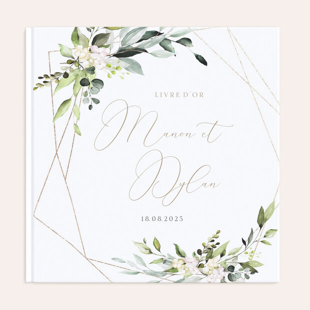 Livre d'Or mariage - Floraux tendres