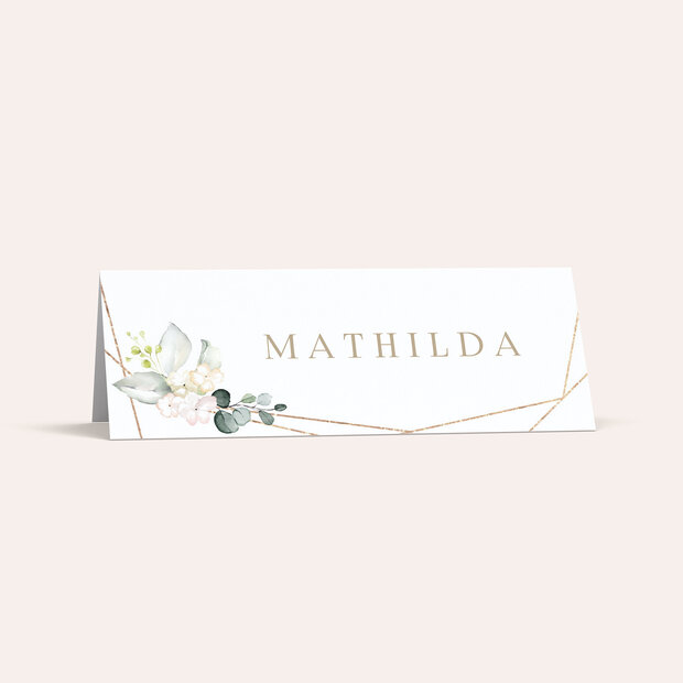 Marque-place mariage - Floraux tendres