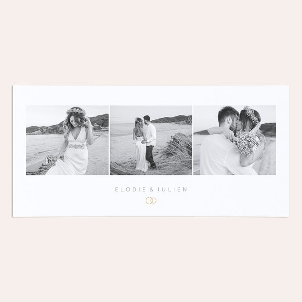 Remerciement mariage - Regards tendres