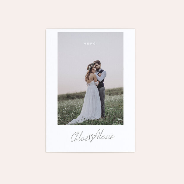 Remerciement mariage - Triomphe du cœur