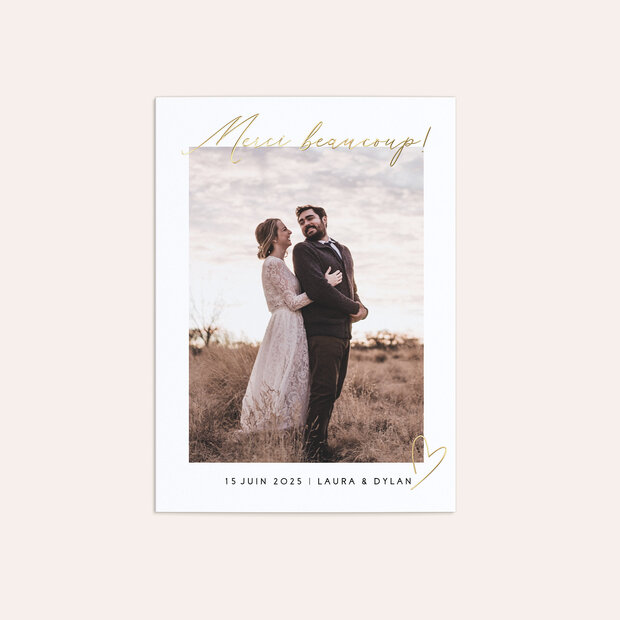 Remerciement mariage - Mélodie du cœur