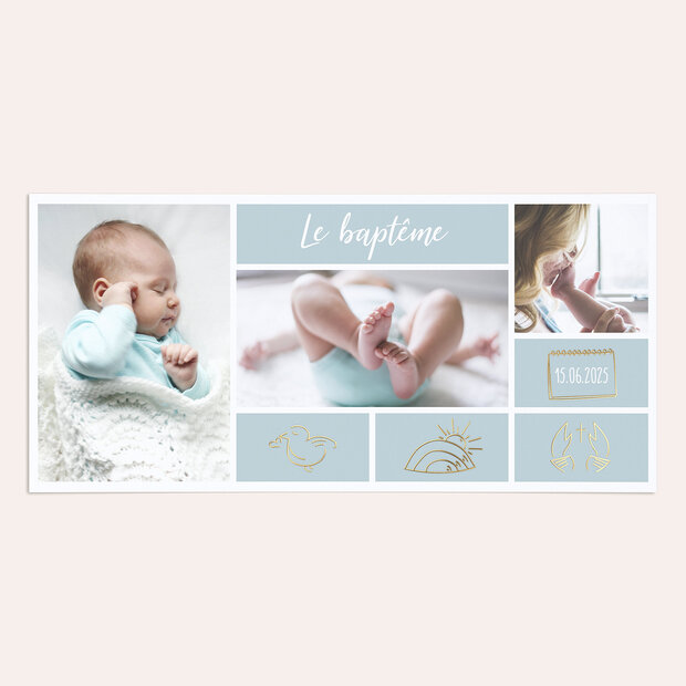 Faire-part baptême - Petit Grand Amour