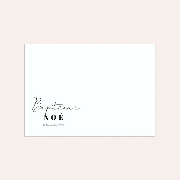 Enveloppe baptême - Portrait de la vie