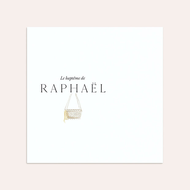 Enveloppe baptême - Petite robe dans le vent