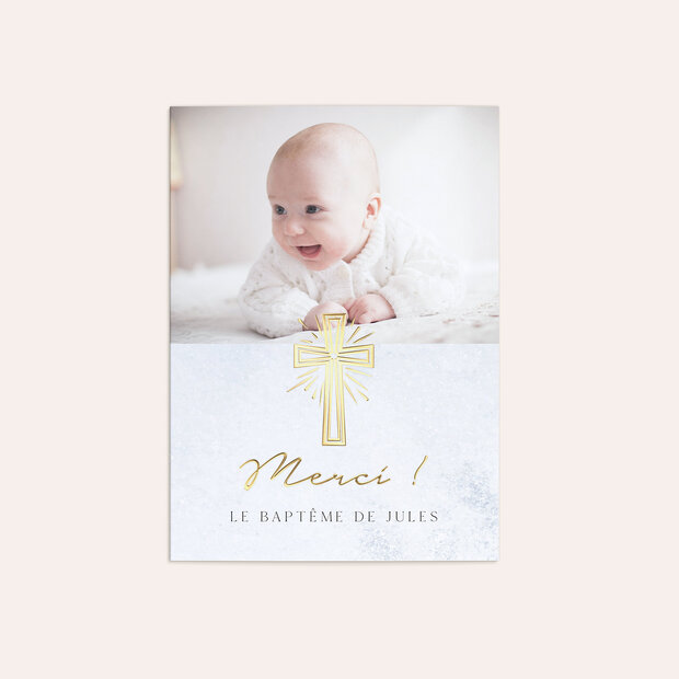 Remerciement baptême - En Lumière