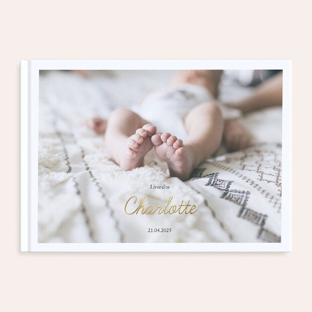 Livre d'Or baptême - Simple et Doux