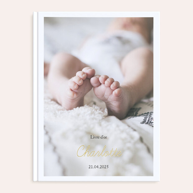 Livre d'or baptême - Simple et Doux
