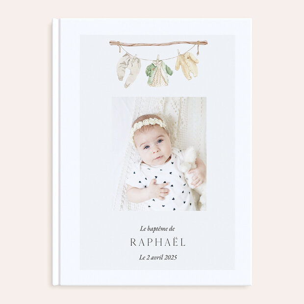 Album photo baptême - Petite robe dans le vent