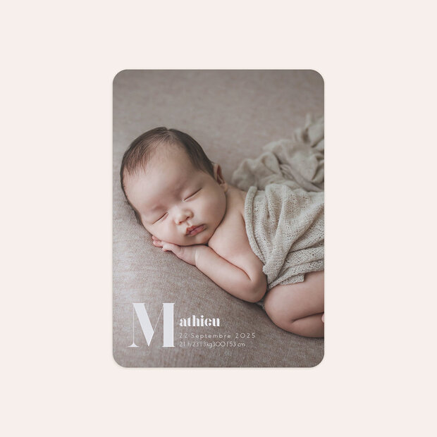 Faire-part naissance - Petit bonhomme, grand amour