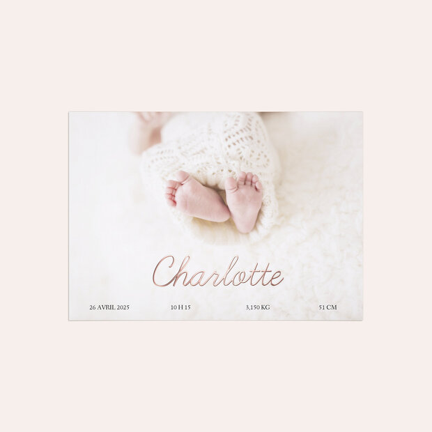 Faire-part naissance - Simple et Doux