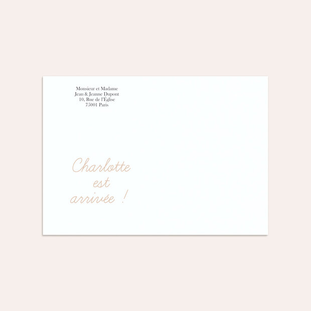 Enveloppe naissance - Simple et Doux