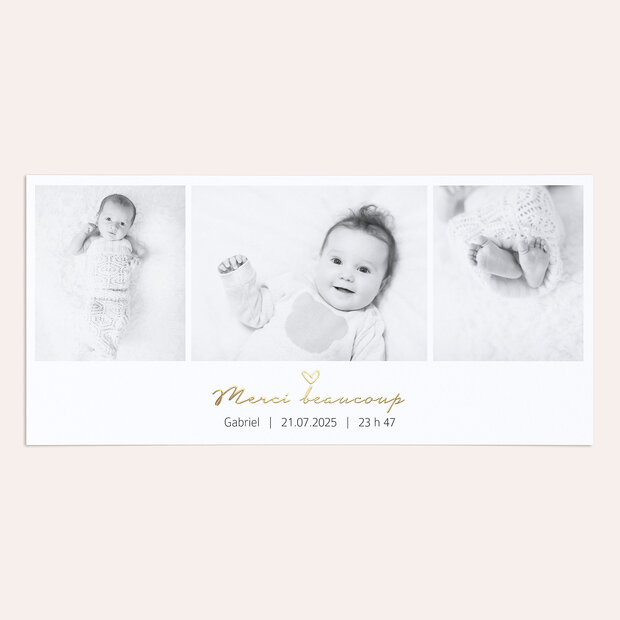 Remerciement naissance - Petit Trésor