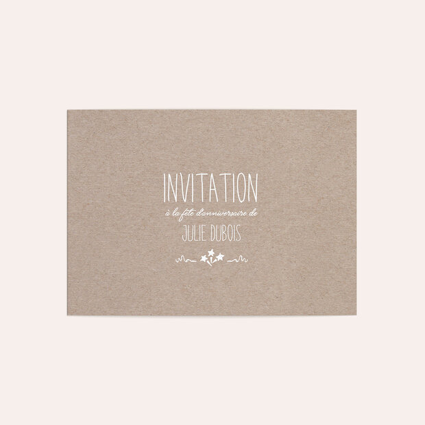 Invitation anniversaire - Amour vintage