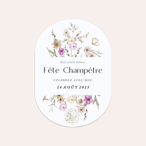 Invitation anniversaire - Flowery