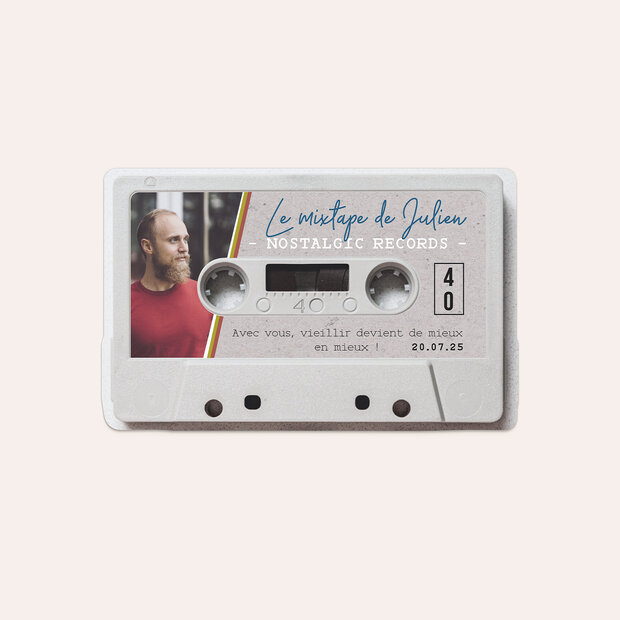 Invitation anniversaire 40 ans - Mixtape 40