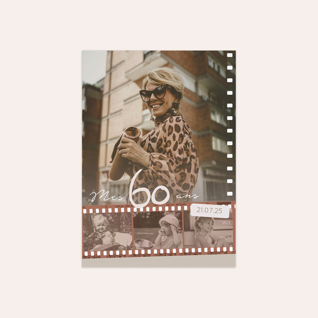 Invitation anniversaire 60 ans - Rétrospective 60