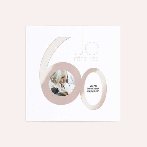 Invitation anniversaire 60 ans - Un coup génial