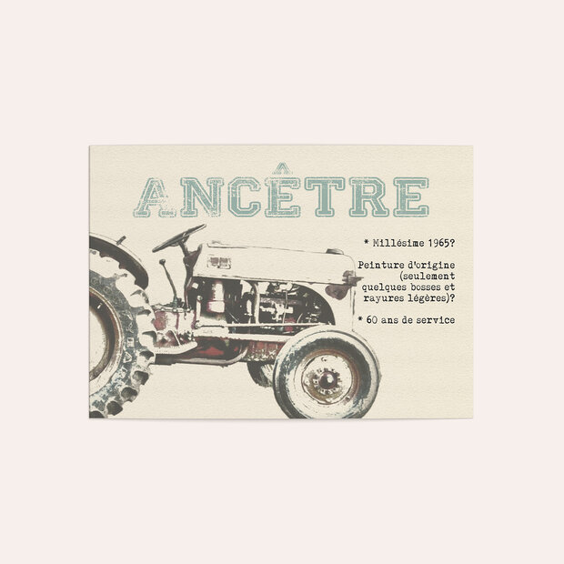 Invitation anniversaire 60 ans - Un brin de vintage 60