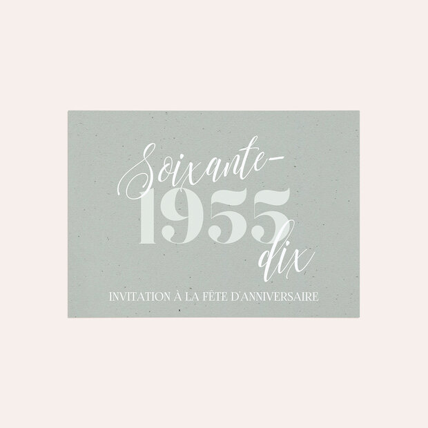 Invitation anniversaire 70 ans - Patine 70
