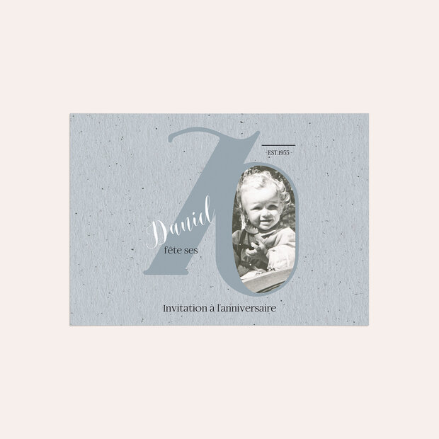 Invitation anniversaire 70 ans - Mon moment 70