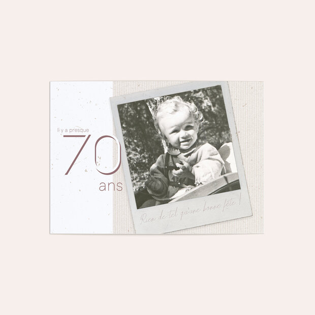 Invitation anniversaire 70 ans - Une fête réussie