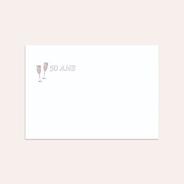 Enveloppe anniversaire - Affaire de date 50