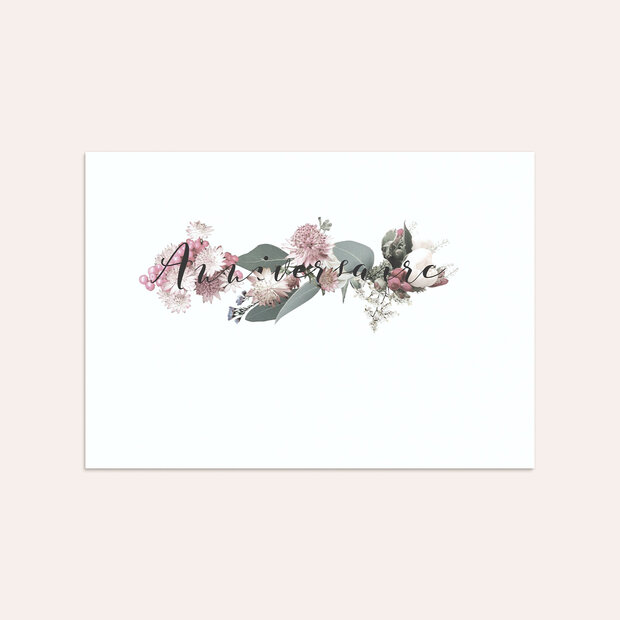 Enveloppe anniversaire - Valse des fleurs 70