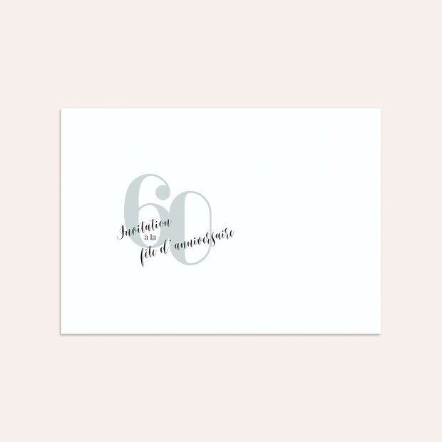 Enveloppe anniversaire - Mon moment 60