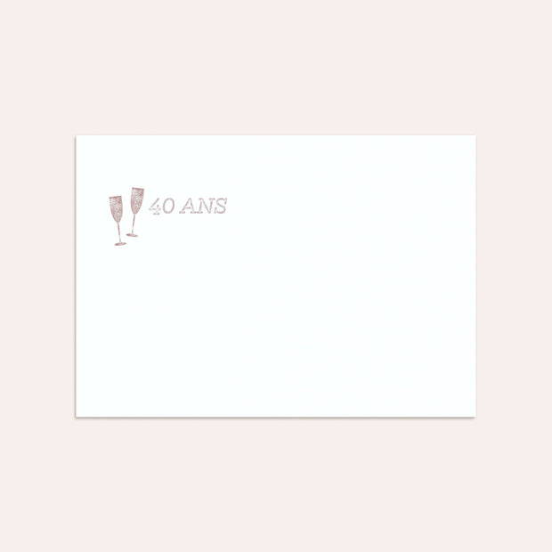 Enveloppe anniversaire - Affaire de date 40