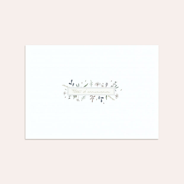 Enveloppe anniversaire - Fleur des prés