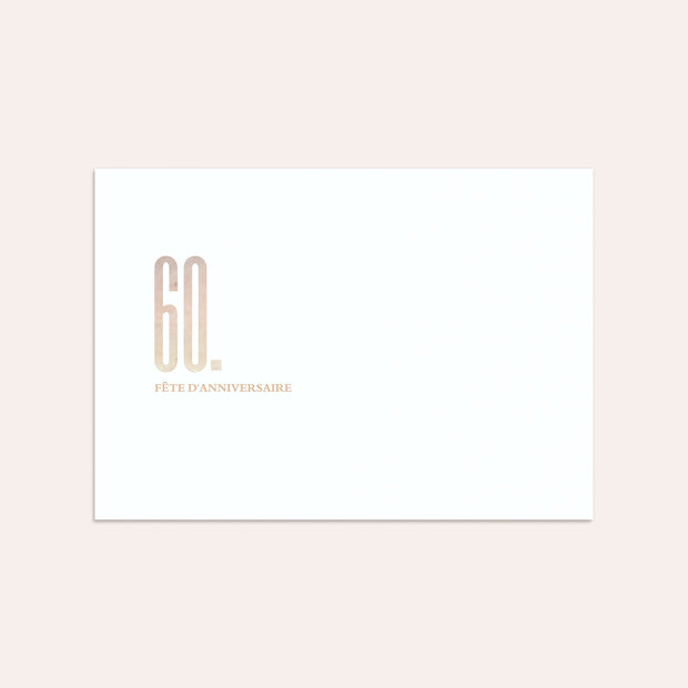 Enveloppe anniversaire - Artistique 60