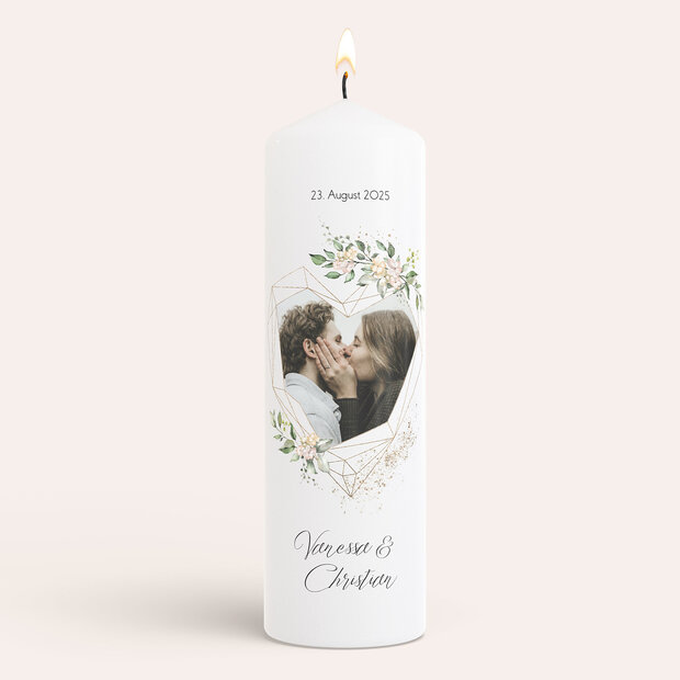 Hochzeitskerzen - Herzliche Eleganz