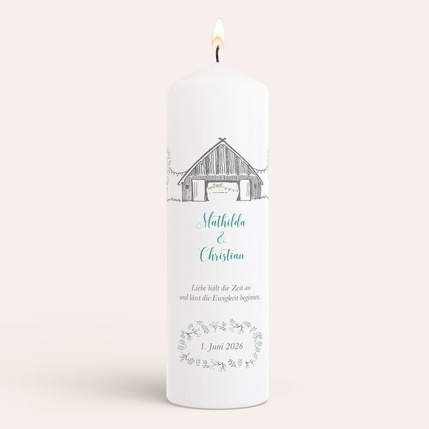 Hochzeitskerzen - Auf dem Land