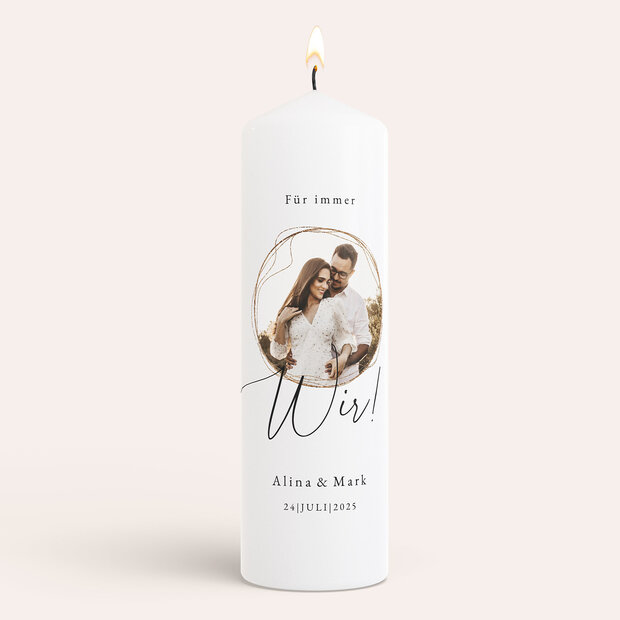 Hochzeitskerzen - Fokus auf uns