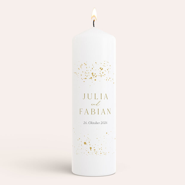 Hochzeitskerzen - Flitterregen