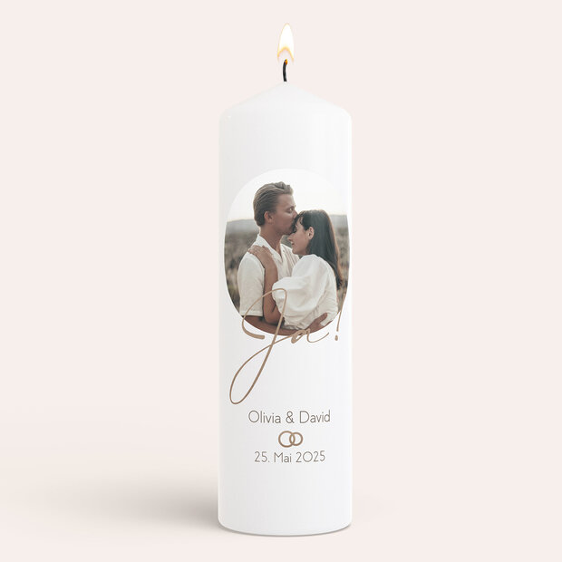 Hochzeitskerzen - Rustikaler Traum