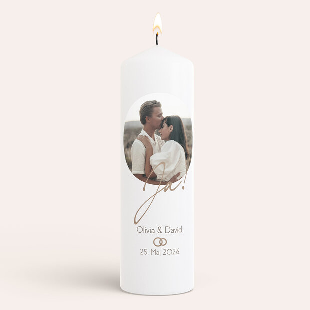 Hochzeitskerzen - Rustikaler Traum